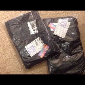 LuLaRoe NWT TC2 leggings solid black 2 pairs